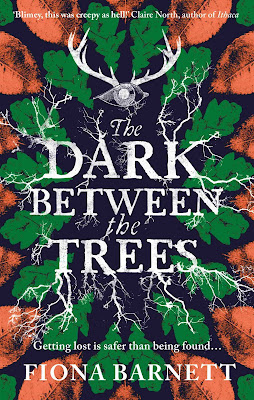 book cover of gothic ghost story The Dark Between the Trees by FIona Barnett