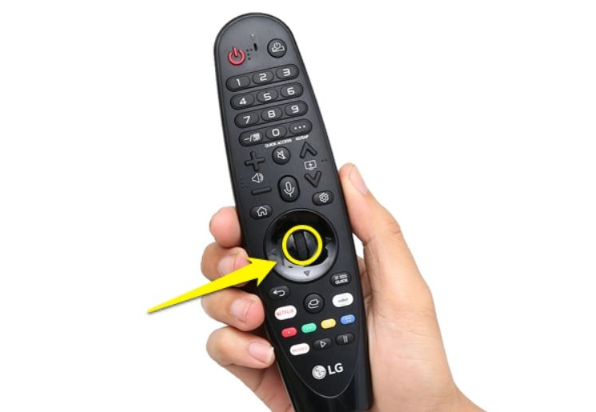 Do chưa đăng ký Điều khiển thông minh (remote) với tivi LG