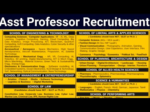 Assistant Professor In Law Vacancy 2023-24