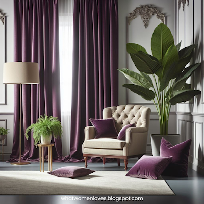 Elevate Your Interiors with Luxurious Purple Velvet Curtains