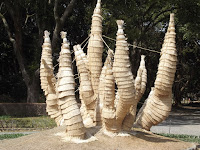 Thatch sculpture - Kyoto Botanical Gardens, Japan