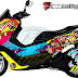 Cutting Sticker Yamaha NMAX Zombie