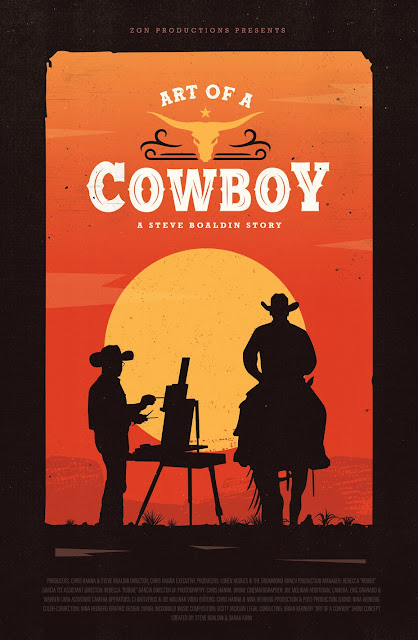 THE ART OF A COWBOY Poster