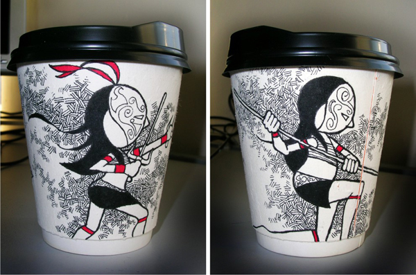 paper cup art