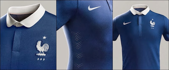 Detail Jersey Grade Ori Prancis Home Official World Cup Jersey 2014 - Brazil