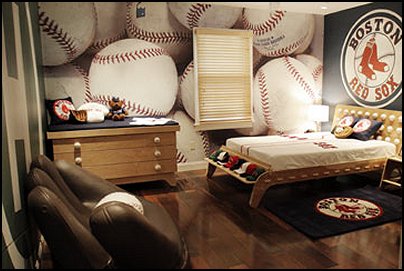 ... baseball bedroom decor - boys baseball theme bedrooms - Baseball Room