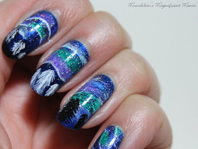 Northern Lights Nail Design