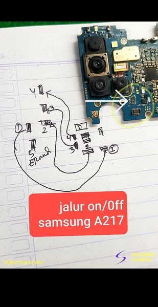 SAMSUNG A217F ON/OFF Jumper working