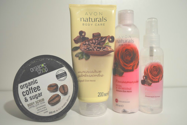 Avon, Avon Review, Summer Care Essentials, Organic Shop, Organic Shop Coffee and Sugar Body Scrub, Avon Body Care, Avon Body Care Set, Avon Body Scrub, Avon Body Lotion, Avon Body Spray