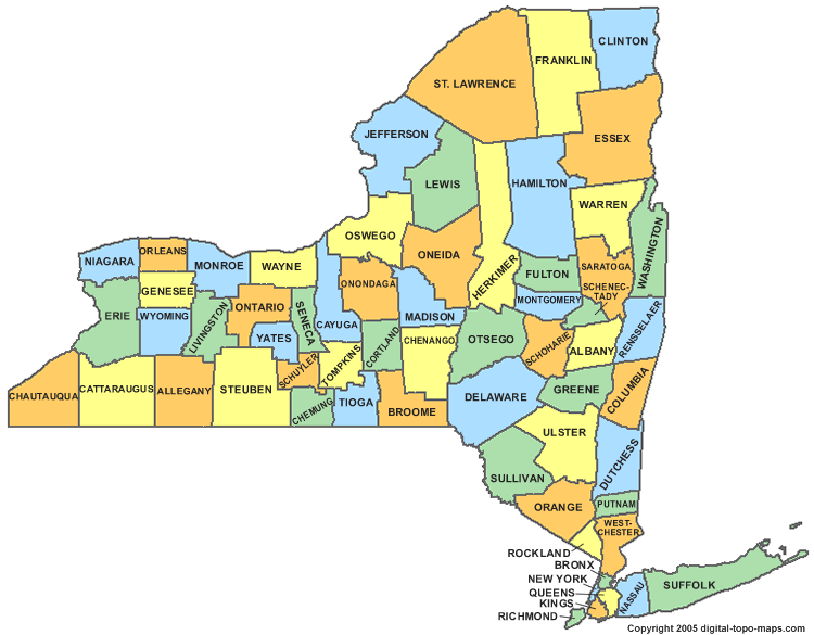 new york state map with cities. cities. new york state map