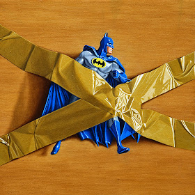 Trapped Batman Number III - trompe l'oeil by Simon Monk