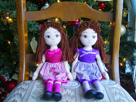 Dolls for Operation Christmas Child shoeboxes.