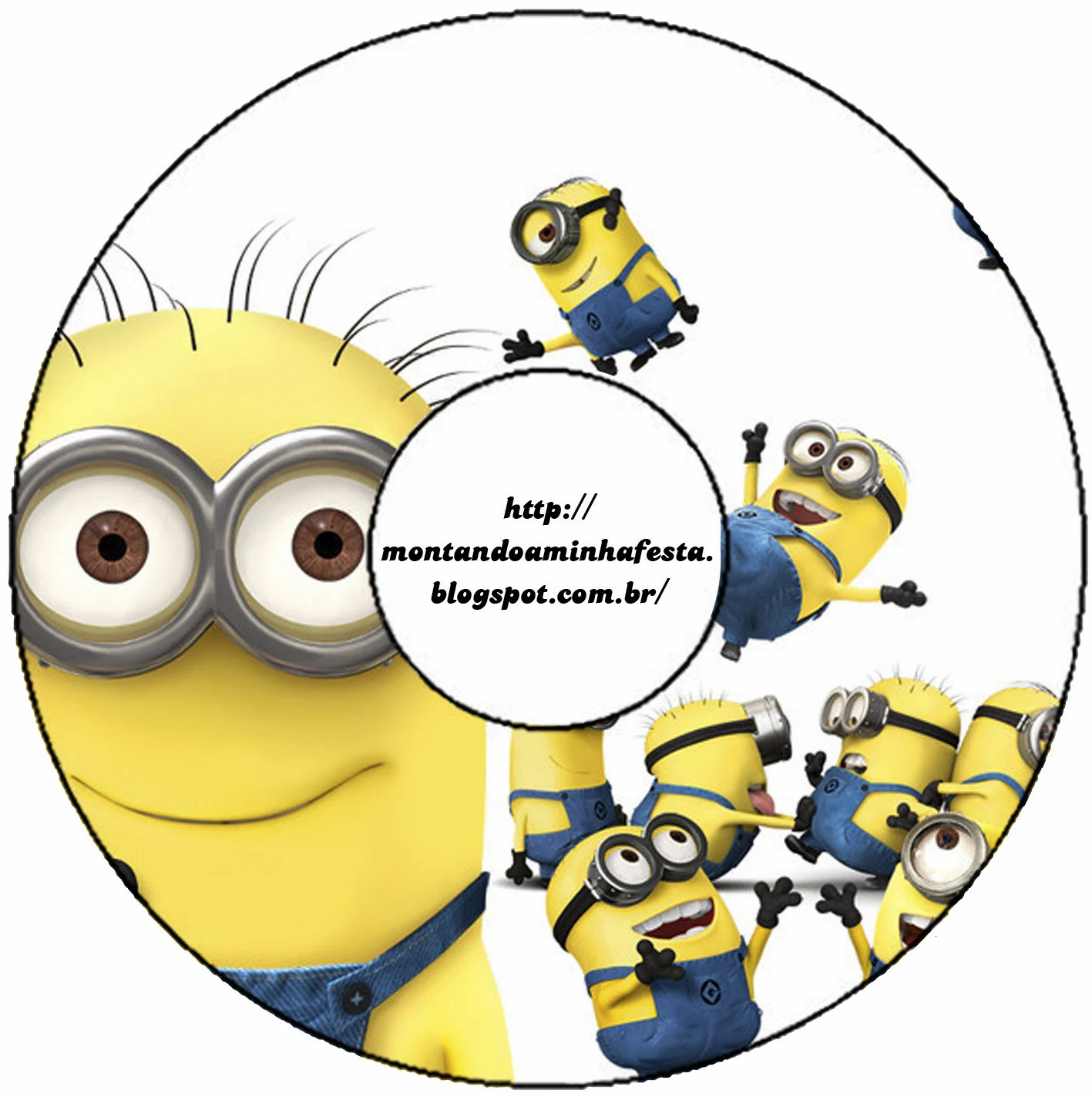 Etiqueta de Minions para CD. 