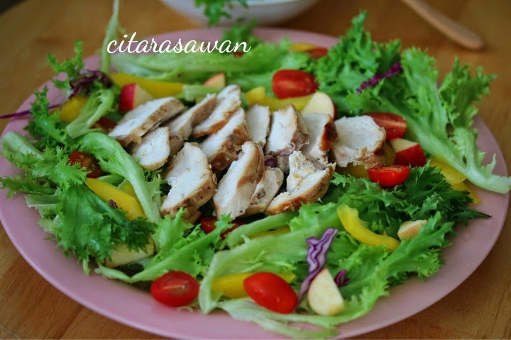 Salad Ayam Panggang / Roasted Chicken Salad ~ Resepi Terbaik