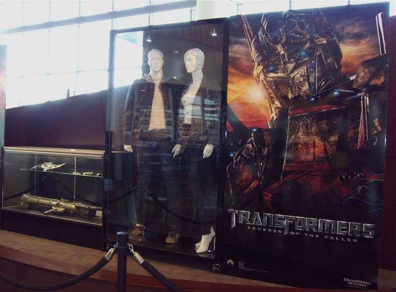 Transformers Revenge of the Fallen movie costumes and props display