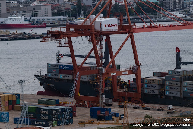 hansa oldenburg, portacontenedores, vigo, fotos de barcos