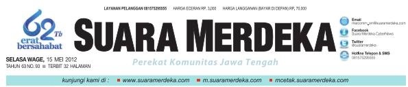 Suara Merdeka 15 Mei 2012