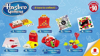 Hasbro Games Philippines 2020 happy meal toys set of 8