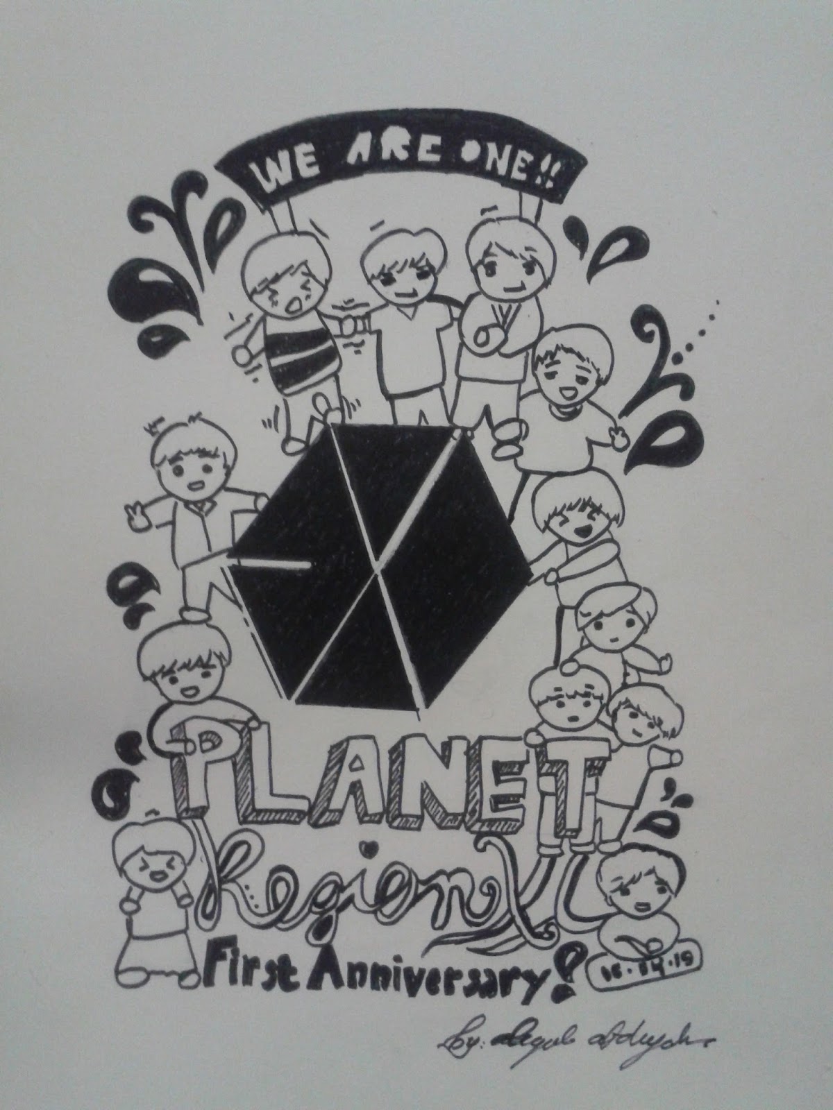 Gambar Doodle Exo Populer Dan Terlengkap Top Meme