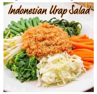 Urap salad recipe, Salad with Grated Coconut Dressing, sundanese coconut salad, java coconut salad, indonesian urap salad
