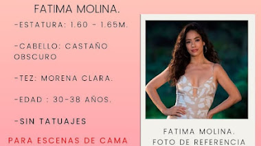 CASTING en CDMX: Se busca FOTODOBLE de las actrices Fatima Molina y Esmeralda Pimentel para importante proyecto 