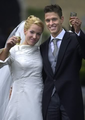 Justine Henin with Husband