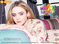 blonde american heroine 'kathryn newton photo gallery' for her 24th birthday [Laid on Bed]