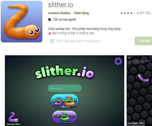 Tải game slither.io 2 - Trò chơi rắn săn mồi online  miễn phí a