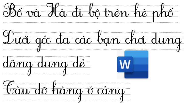 3 bước đơn giản tạo vở ô ly có chữ viết tay trong Word cho Tiểu học