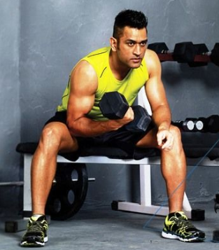 MS Dhoni Wrist Curl Exercise