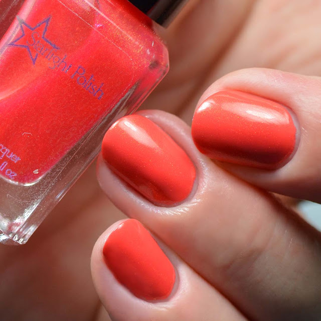 coral unicorn pee nail polish