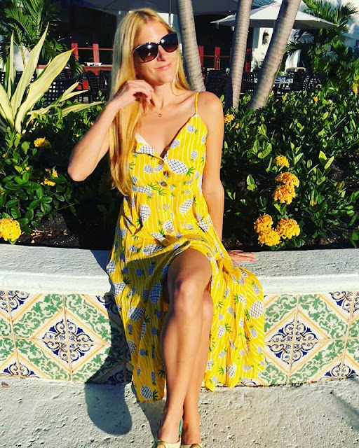 Yellow Pineapple Sun Dress $20.99 on Amazon