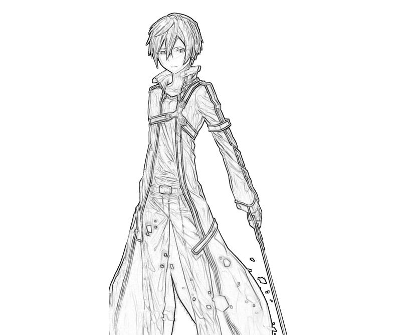 printable-kirito-back_coloring-pages-1