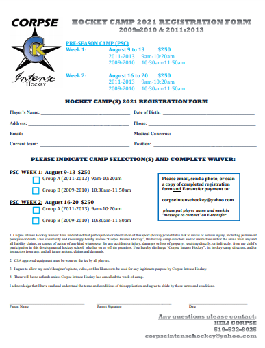 2021 Registration Form Link