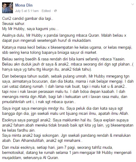 Subhanallah! Kisah Suami Wanita Ini Yang Tidak Pandai 