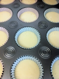 Unbaked Yellow Chiffon Cupcakes