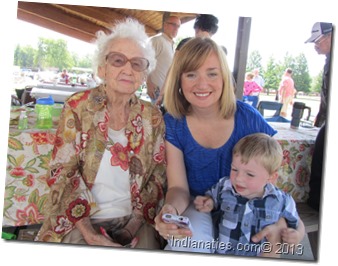 Enjoying family at the Niehaus Reunion.