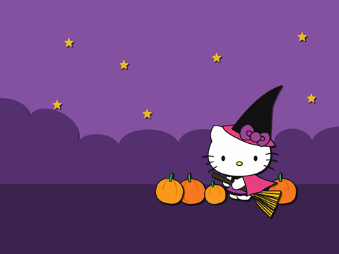 Blueberrythemes: Hello Kitty wallpapers (Halloween Edition)