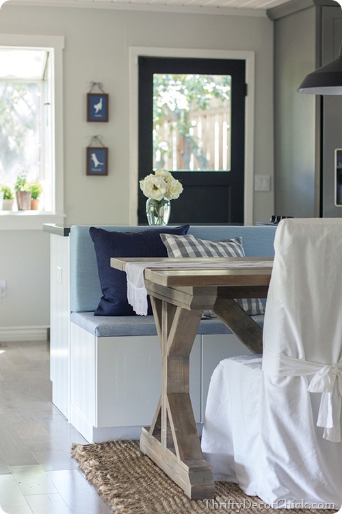 built in bench kitchen