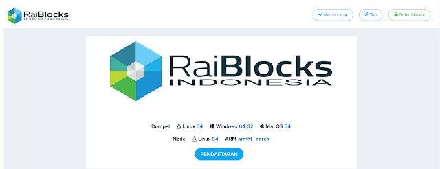 Halaman Utama Raiblocks.co.id