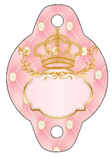 Golden Crown in Pink: Free Party Printables.