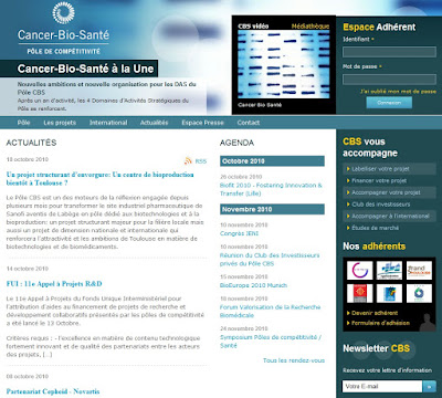 Pôle Cancer-Bio-Santé nouveau site web www.cancerbiosante.fr