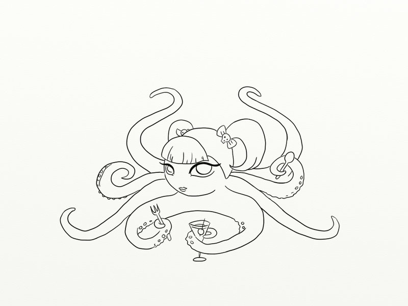 Cartoon Pictures Of Octopuses. iterations of Octopus Girl