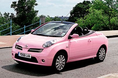 pink car