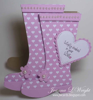 Anyhow I saw this amazing Rain Boots Shaped Card Template Cutting File 