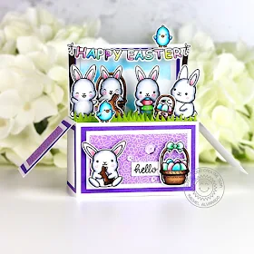 Sunny Studio Stamps: Chubby Bunny Spring Themed Easter Interactive Card by Rachel Alvarado