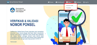 SEMUA PIHAK BISA AKSES REKAP VERVAL PONSEL PESERTA DIDIK DAN PENDIDIK DENGAN TAMPILAN BARU "DATA " PADA DASHBOAR