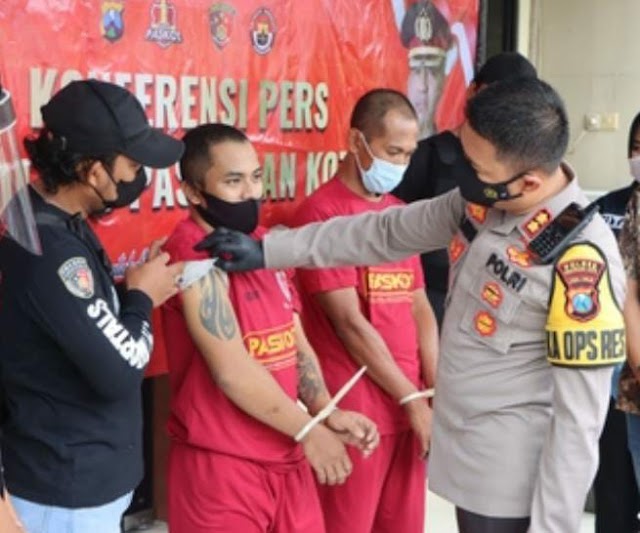 Dua Spesialis Pelaku Pencurian Motor ditangkap Tim Resmob Suropati Polres Pasuruan Kota 