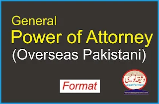 Power of Attorney Overseas Pakistani