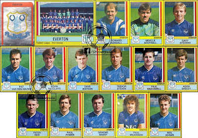 everton panini 1987